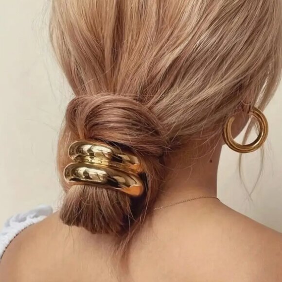 Gold Hair Ties - Picture 3 of 4